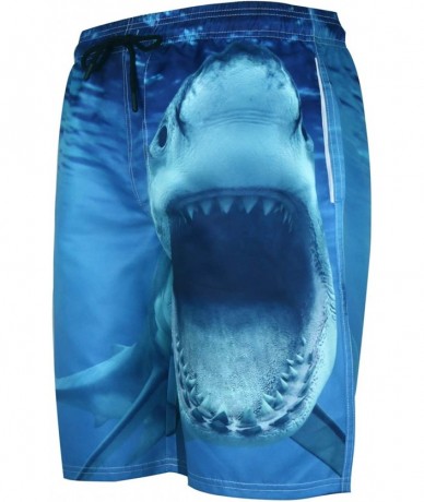 Board Shorts Mens Swim Trunks 3D Print Quick Dry Beach Board Shorts with Mesh Lining - L-19123 - CR18SRTRAU9 $41.11