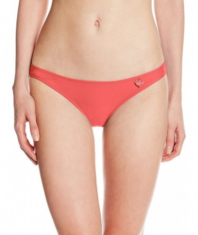 Sets Women's Smoothies Basic Solid Fuller Coverage Bikini Bottom Swimsuit - Scarlet Red - CG11G9II1FP $66.12