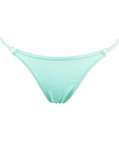 Tankinis Women's Cheeky Thong Bikini Bottoms(Sets can Also be Purchased) - Green - CR189XO784M $19.43