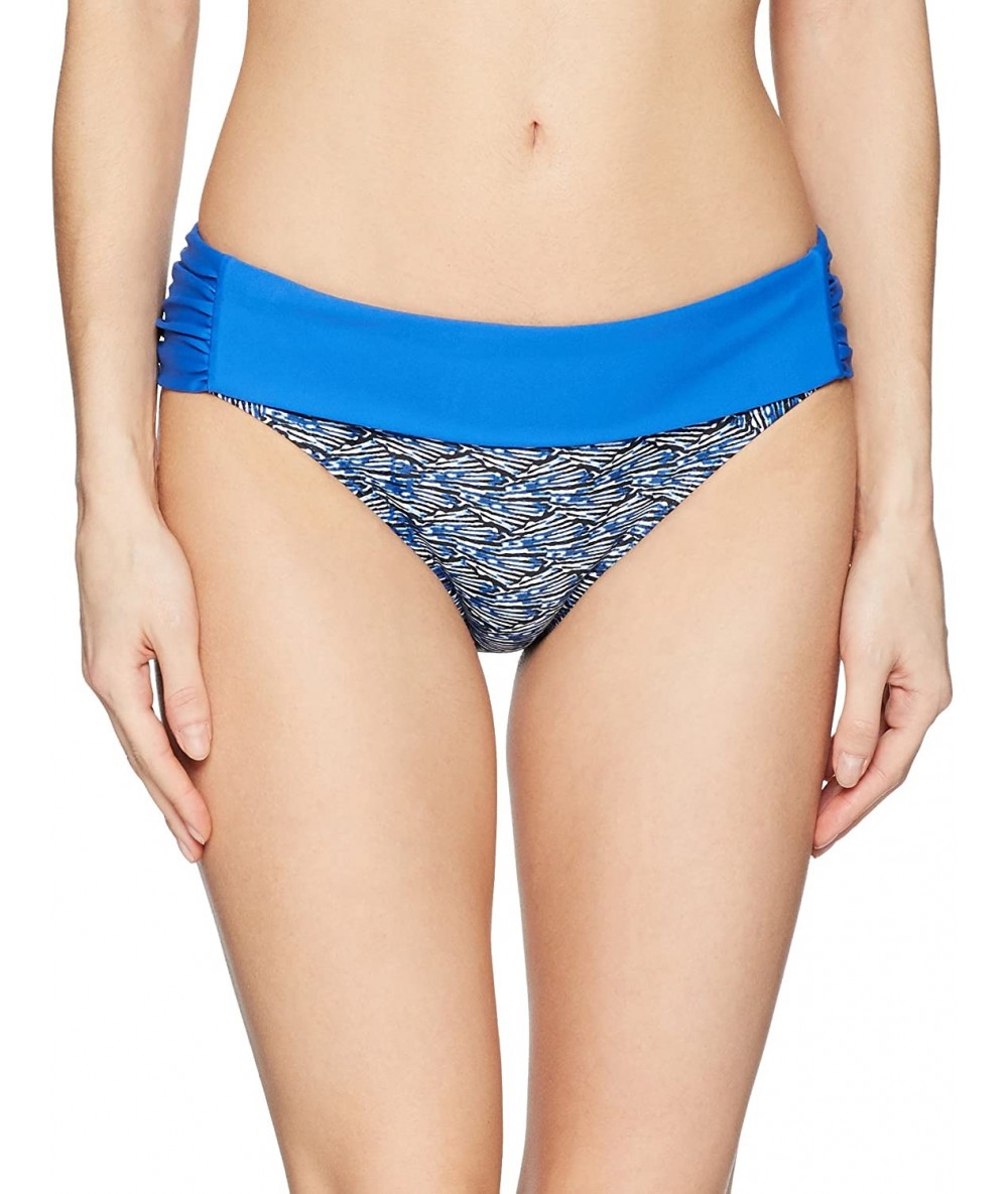 Tankinis Sirra Bottom Swim Bottoms - Blue Seashells - CJ182GW3UZ5 $40.71