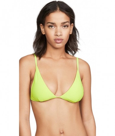 Tops Women's Millie Bikini Top - Acid Green - CP193LQKLNE $68.32