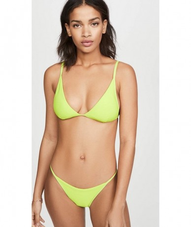 Tops Women's Millie Bikini Top - Acid Green - CP193LQKLNE $68.32