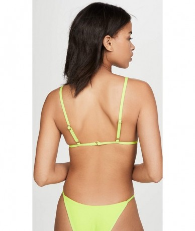 Tops Women's Millie Bikini Top - Acid Green - CP193LQKLNE $68.32