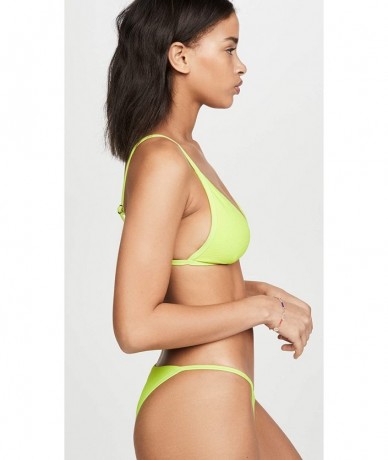 Tops Women's Millie Bikini Top - Acid Green - CP193LQKLNE $68.32