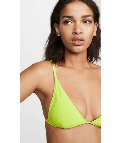 Tops Women's Millie Bikini Top - Acid Green - CP193LQKLNE $68.32