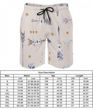 Board Shorts Monarch Butterfly Flower Full Wing Spread Lantana Men with Pocket Beach Pants - Style4 - CB19CMIM0RH $39.99