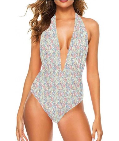 Cover-Ups Swimwear Bikinis Outline Drawing Jungle and Fully Functional - Multi 07 - CE19CAO6I6K $80.73