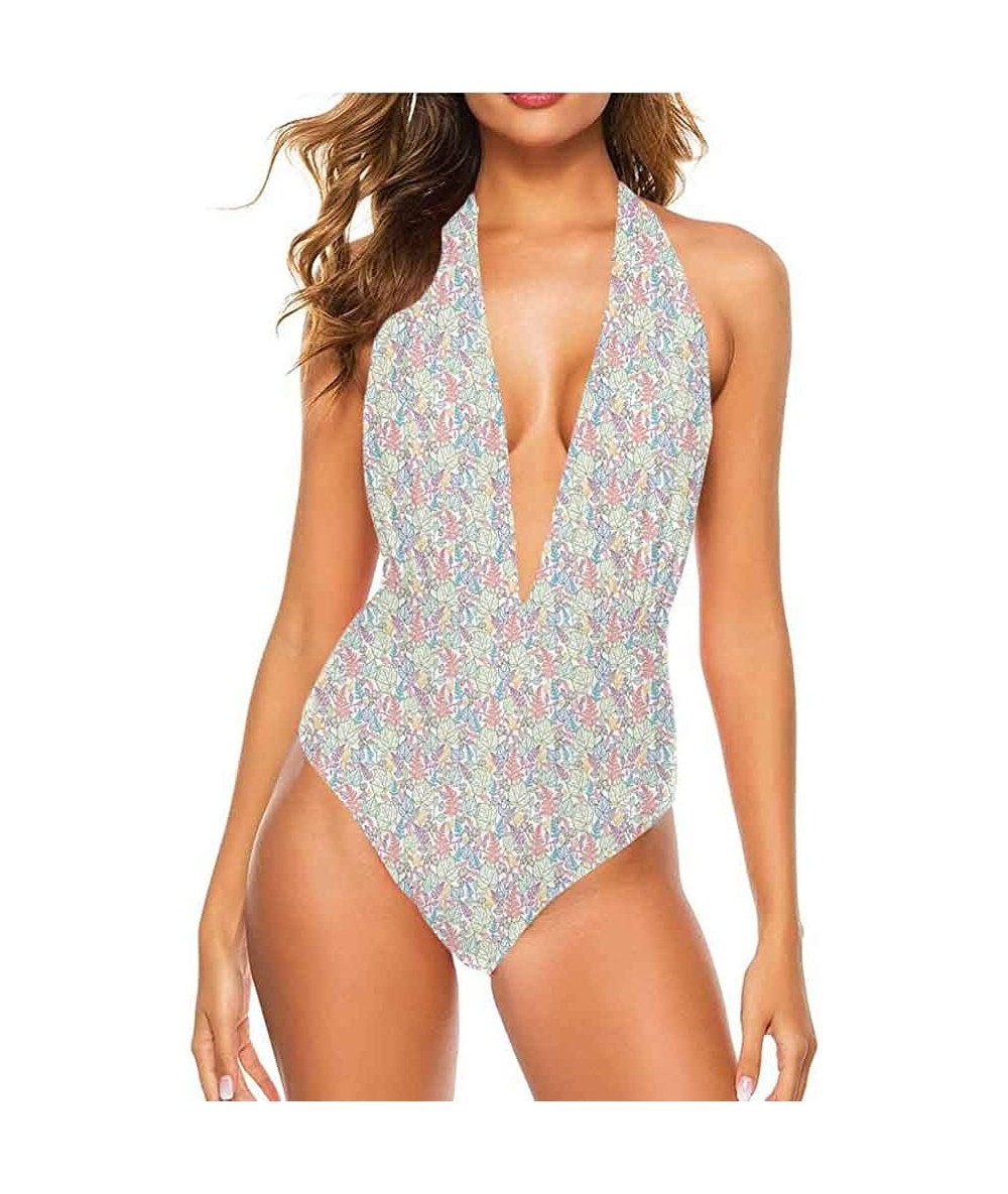 Cover-Ups Swimwear Bikinis Outline Drawing Jungle and Fully Functional - Multi 07 - CE19CAO6I6K $80.73