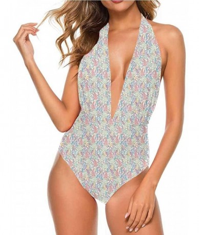 Cover-Ups Swimwear Bikinis Outline Drawing Jungle and Fully Functional - Multi 07 - CE19CAO6I6K $80.73