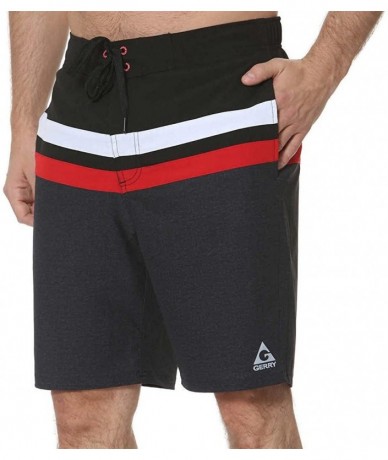 Board Shorts Mens Swim Short (Red- Large) - C017YGGIGRI $43.27