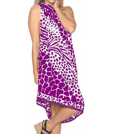 Cover-Ups Women's Boho Shawl Beach Towels Sarong Wrap Cover Up Skirt Hand Tie Dye - Autumn Purple_k430 - CE110FSZYOL $21.77