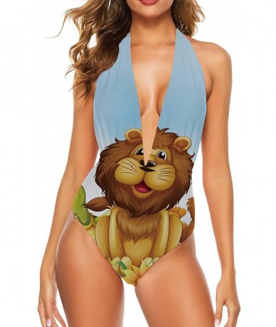 Racing Wooden Ocean Dock in Summer Vacation Res Swimsuit Bathing Suit High Waisted XL - Color 40 - CR190O3Y7OR $68.89