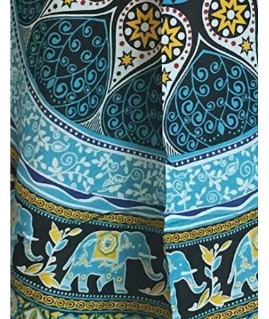 Cover-Ups Mandala Sarong Wraps from Bali Beach Cover Up - Elephant Turquoise - CU12CA001BV $29.30