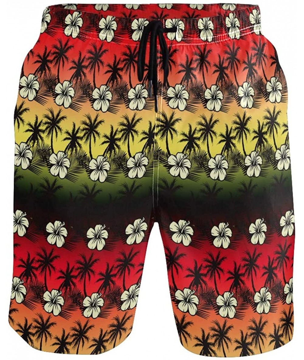 Board Shorts Mens Surfing Shorts Animals Lizards Swim Trunks Shorts - Tropical - C618W76XNRL $48.68