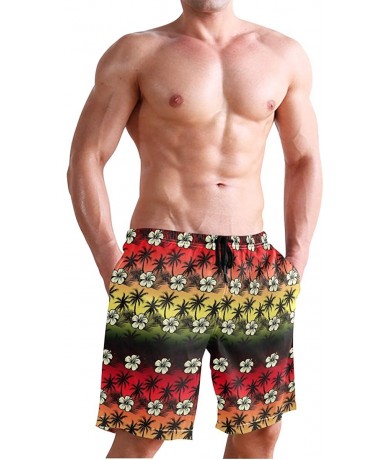 Board Shorts Mens Surfing Shorts Animals Lizards Swim Trunks Shorts - Tropical - C618W76XNRL $48.68