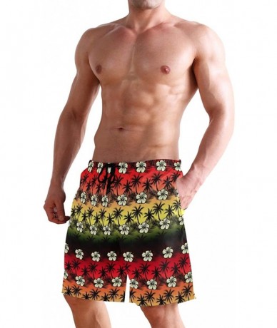 Board Shorts Mens Surfing Shorts Animals Lizards Swim Trunks Shorts - Tropical - C618W76XNRL $48.68