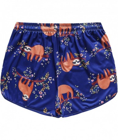 Board Shorts Women Summer Floral Printed Beach Shorts - Sloth - CV18WKY8D5O $34.79