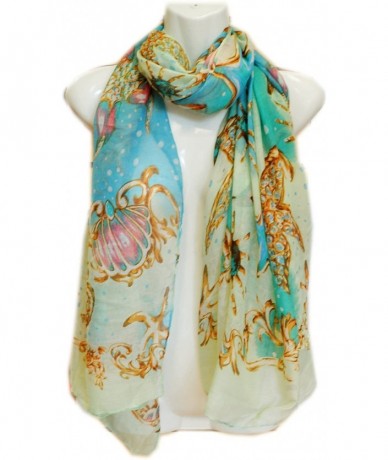 Cover-Ups Rose Jewelry Pareo Scarf Swimsuite Cover up - Jewelry Aqua - CK11PFE5SQT $26.35