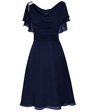 Rash Guards Women's Elegant Spaghetti Straps Deep V Neck Sleeveless Bodycon Party Dress - Dark Blue - CQ18TMY453G $38.64