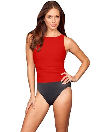 One-Pieces Lipstick Red Colorblock DD-Cup Regatta Underwire One Piece Swimsuit Size 16DD - CK18457C4GC $88.57