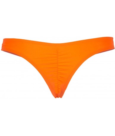 Bottoms 2018 New Womens Swimwear Sexy Sweet Heart Brazilian Bikini Bottom Hipster Swimsuit Beachwear - Orange - CH18E38ZQ7U $...