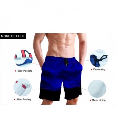 Trunks Men's Boxer Swimwear Pretty Leaves Quick Dry with Mesh Lining Stretch Elastic Waist Light Shorts - CO19E7LH27C $45.94