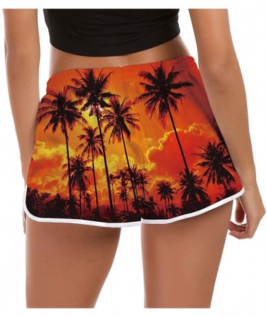 Tankinis Women's Drawstring Board Shorts Quick Dry Stretch Novelty Patterns Swimsuits Swimwear Bottoms S-XXL - D2-hawaiian - ...