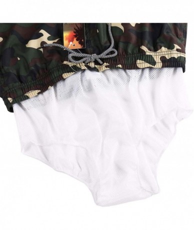 Board Shorts Men's Swim Trunks Quick Dry Beach Shorts with Mesh Lining - Camo - C918WC4OK9E $40.13