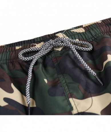 Board Shorts Men's Swim Trunks Quick Dry Beach Shorts with Mesh Lining - Camo - C918WC4OK9E $40.13