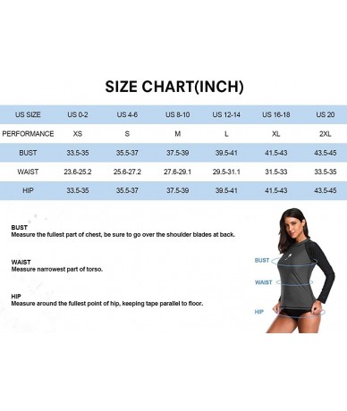 Rash Guards Women's Long-Sleeve Rashguard UPF 50+ Rash Guard Swimwear Athletic Tops - Black-gray - C618W84M6MZ $43.04