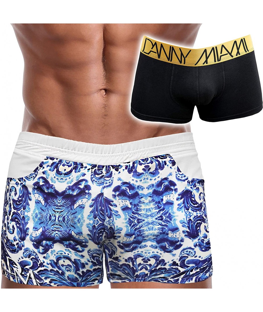 Board Shorts Men's Swimwear - Fashion Swim Shorts Collection - God of Sea Pack - CN18HCLR4WC $46.52