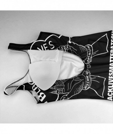 One-Pieces Women's Girl's 3D Print 2020 Black Lives Matters Logo One-Piece Sexy Fake Bikini Swimsuits Bathing Suit Swimwear B...