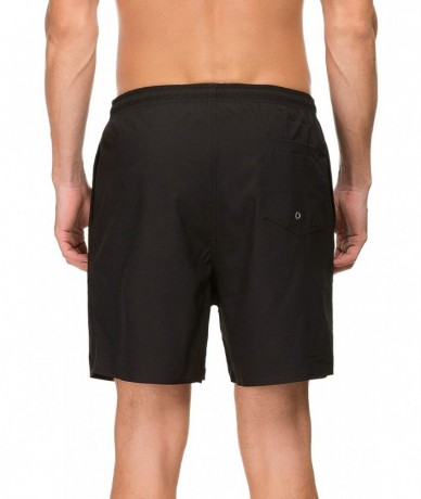 Trunks Men's Swim Trunks Quick Dry Beach Shorts with Pockets - Black - C618IK5DKOX $36.20