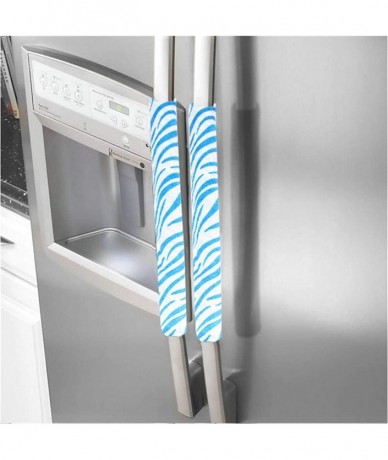 Tankinis A Pair Refrigerator Handle Cover Kitchen Appliance Refrigerator Cover - Blue - C118SRDIQAT $18.50