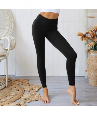 Tankinis High Waist Out Pocket Fitness Pants-Tummy Control-Women Workout Leggings Sports Running Yoga Athletic Yoga Pant - O1...