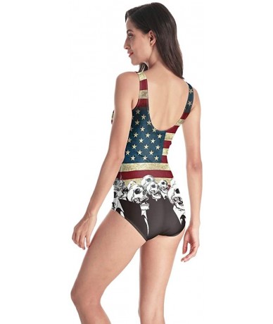 One-Pieces Women's Sexy One-Piece Swimsuits Bikini - Flag Soul - CG18QX4SGT8 $42.23