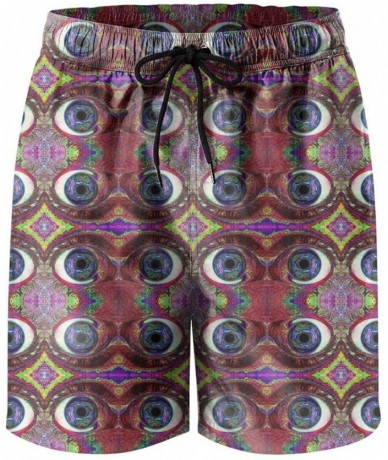 Board Shorts Peace Trippy Mushrooms visualMen Beach Pants Swimming TrunksHot Pant Beach Pants for Men - Psychedelic Trippy Ar...