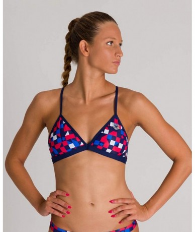 Tankinis Girls' Bikini - Red Usa - Top - CE18X49ORMY $55.46