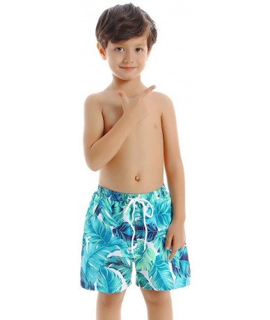 Sets Family Matching Swimsuits Mommy Daddy and Me Palm Printed Ruffle Swimwear Bathing Suits - Girls Green - C9194L8Q5MK $30.44