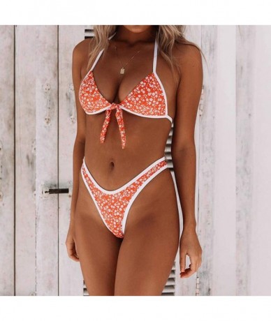 Sets Bikini Swimsuit For Women Push Up Bikini Set Beach Brazilian Swimsuit - Pink7 - C51940K049W $27.26