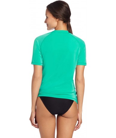 Rash Guards Women's Marina ii Rashguard - Lagoon - CZ11BCCV0U1 $76.33