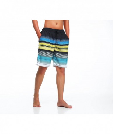 Board Shorts Men's Swim Trunks - Green - CA12O46K18J $35.79