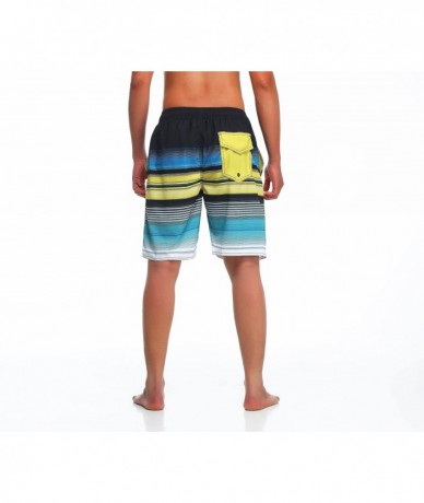 Board Shorts Men's Swim Trunks - Green - CA12O46K18J $35.79