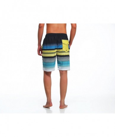 Board Shorts Men's Swim Trunks - Green - CA12O46K18J $35.79