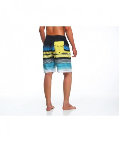 Board Shorts Men's Swim Trunks - Green - CA12O46K18J $35.79