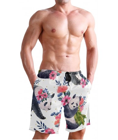 Trunks Mandala Boho Men's Sportwear Quick Dry Board Shorts with Lining S 2010005 - 2010033 - CC196R67M7M $43.35