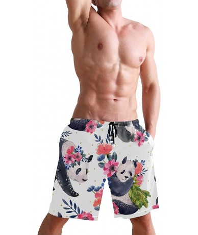 Trunks Mandala Boho Men's Sportwear Quick Dry Board Shorts with Lining S 2010005 - 2010033 - CC196R67M7M $43.35