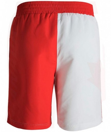 Trunks Mens Quick Dry Shorts Swim Trunks with Mesh Lining Swimwear Bathing Suits - Ca Flag - CS18TL287E3 $32.75