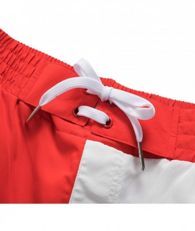 Trunks Mens Quick Dry Shorts Swim Trunks with Mesh Lining Swimwear Bathing Suits - Ca Flag - CS18TL287E3 $32.75