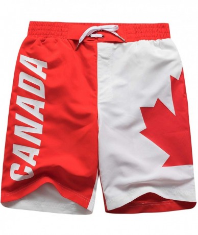 Trunks Mens Quick Dry Shorts Swim Trunks with Mesh Lining Swimwear Bathing Suits - Ca Flag - CS18TL287E3 $32.75